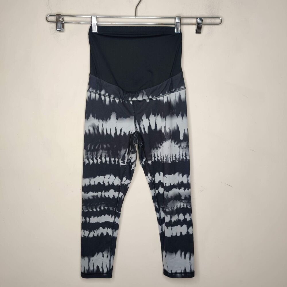 Lucy Activewear Maternity Leggings Capri Tie Dye